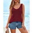 thumbnail image 3 of FreshPretty Sweater Vest Women Spring Summer Sleeveless V Neck Sparkle Knit Basic Loose Fit Tank Tops Vacation Outfits, 3 of 9