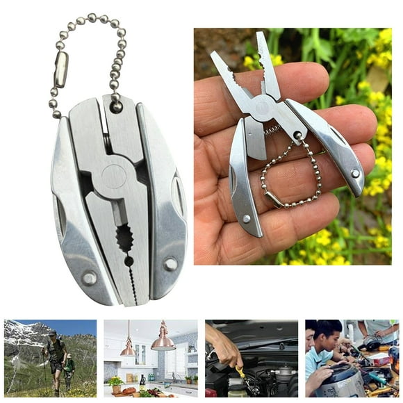 Multi-Function Tortoise Back Pliers, All-in-One Wire Cutter, Knife and Crimping Tool for DIY Repair and Emergency Kits, Multi-Tool Pliers, Repair Tool,Silver,1PC