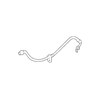 Genuine OE Subaru Brake Hydraulic Hose - 26591CA010