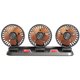 thumbnail image 1 of Admirador Ventilador de coche de 3 cabezales Ventilador de refrigeración portátil para vehículos 2 velocidades Rotación de 360° Bajo nivel de ruido con caja de aromaterapia oculta Placa de número de, 1 of 8
