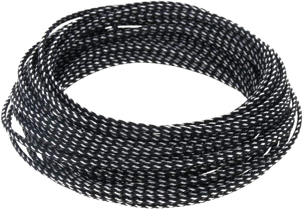 10m/32.8ft PET Expandable Braid Cable Sleeving Flexible Wire Mesh