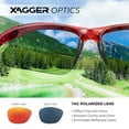 thumbnail image 5 of Xagger Youth Polarized Sports Sunglasses for Boys Girls Age 8-14 Kids Baseball Softball TR90 Frame Glasses, 5 of 6