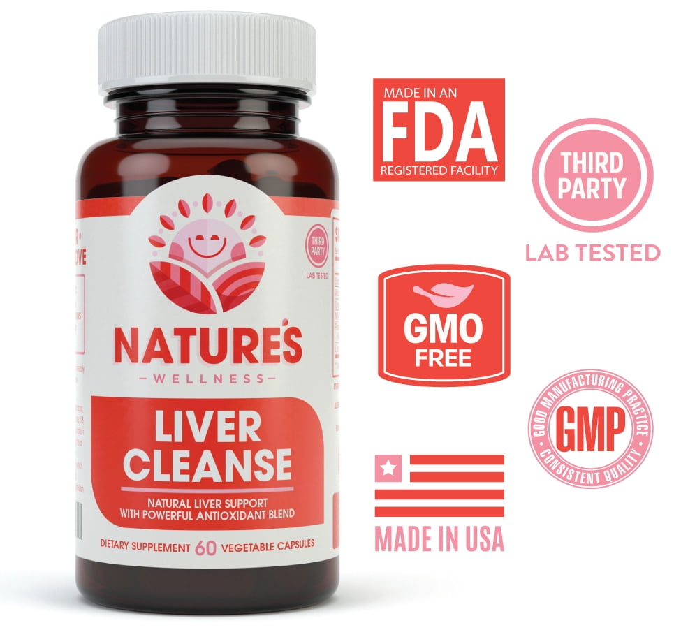 Active Liver Cleanse & Detox Supplement - with Milk Thistle Extract (Silymarin), Dandelion, Artichoke, Protease and Lipase Enzyme - Supports Natural Liver Health for Men & Women - 60 Capsule Pills