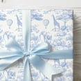thumbnail image 5 of Wrapping Paper, Boy Toile Gift Wrap, Elephant Forest Giraffe Gift Wrapping for Baby Shower, Newborn Present for Boy Birthday First Birthday Anniversary, 23x58in / Roll, 5 of 7