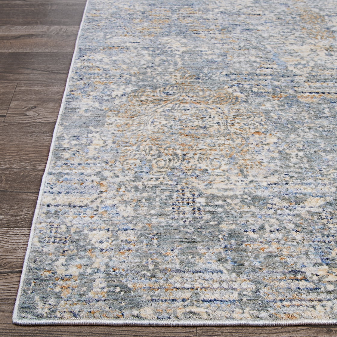 Couristan Couture Bordado Area Rug, 2'2" x 8'11" Runner, Light Grey-Multicolor