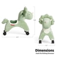 thumbnail image 2 of Radio Flyer Dash The Rolling Dinosaur, juguete para montar para niños de 1 a 3 años, juguete de dinosaurio verde para niños, 2 of 2