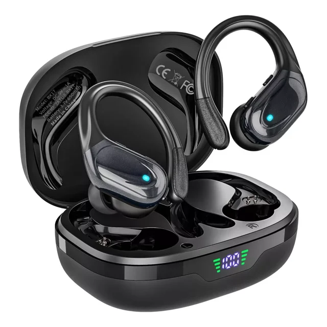 YoungMart YM17 Auriculares Inalámbricos Con Ganchos Color Negro