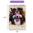 thumbnail image 5 of Shetland Sheepdog Portrait Watercolor Vintage Retro Styles Garden Flag 12x18in Double Sided Sheltie Dog Lover Gifts Outdoor Decor - 00001, 5 of 5
