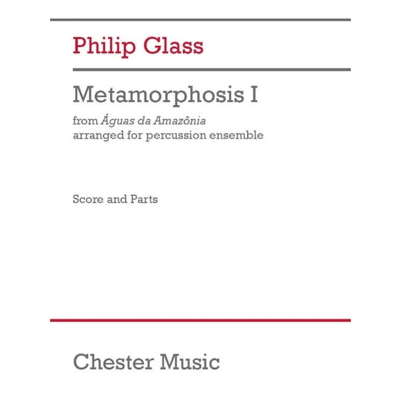 Metamorphosis I (from Aguas Da Amazonia): Arranged for Percussion Ensemble, (Paperback)