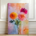thumbnail image 4 of Dahlia Flower Canvas Wall Art 8x12 inches - Rustic Floral Dahlia Flower Canvas Wall Decor Antique Botanical Artwork, 4 of 5