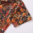 thumbnail image 4 of Hawaiian Shirt For Men Blazing Tiger Shirt Camp Collar 100% Cotton, 4 of 8