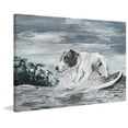 thumbnail image 2 of Parvez Taj Surfing Dog Canvas Wall Art, 2 of 9