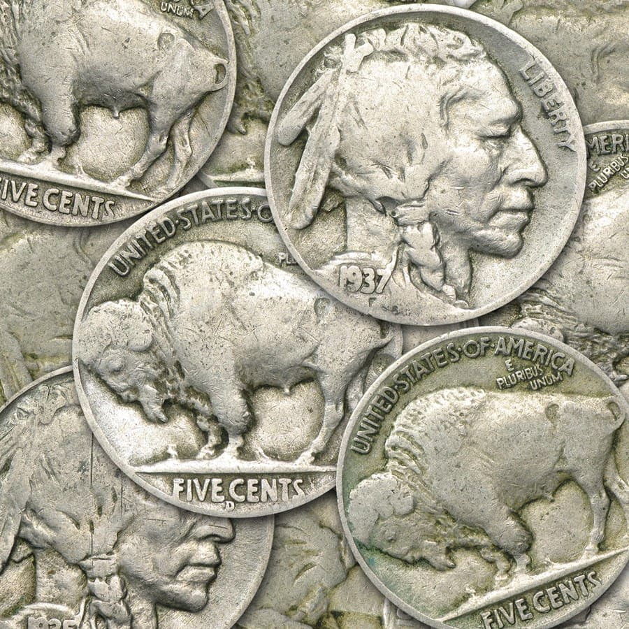 Coin 1.00 Shipping Vintage 1920 Buffalo Nickel Full Date Roaring Twenties Five Cent Indian Piece Authentic Antique Native American  U.S