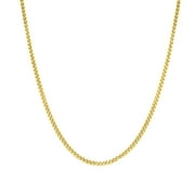14k Yellow Solid Gold Franco Chain Necklace, 1.8mm, 20"