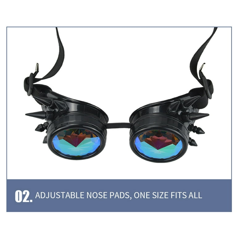 特価 TONKBEEY Steampunk Holographic Gothic Sunglasses Goggles Eyewear