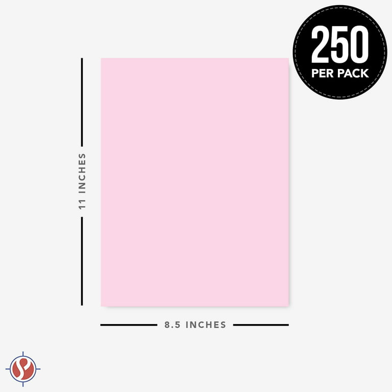 Ultra Pink Premium Colored Card Stock Paper | Medium Weight 65lb Cardstock, Perfect for School Supplies, Arts and Crafts | Acid and Lignin Free | 8.5