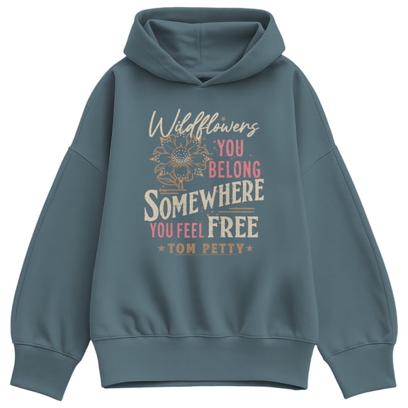 Tom Petty - Wildflowers - Women's Oversized Fleece Hoodie Sweatshirt