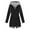 Black, variant on lcziwo Todays Deals Womens Lightweight Raincoat for Women Waterproof with Hood Drawstring Long Hooded Trench Coats Windbreaker Travel Rain Jackets Black,XXXL