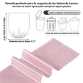 thumbnail image 2 of 5 volúmenes de pequeñas bolsas de basura 200 duraderas 4 galones bolsas de basura pequeñas Oficina Familiar Cocina Baño dormitorio Bolsillo de basura interior (rosa), 2 of 5