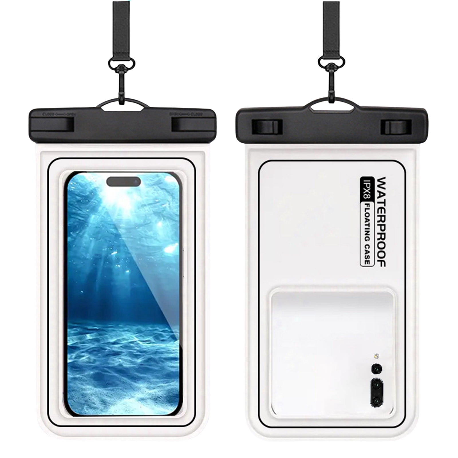 Yannianjz 10Pcs Waterproof Phone Pouch, Touchscreen Compatible Dry Bag for Swimming, Outdoor Floating Phone Case for Hiking Travel, Universal Smartphone Protector