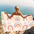 thumbnail image 4 of Tupukom Beach Towels for Adults 29.5"x59" Ultra Absorbent Compact & Foldable Quick Dry Beach Towel for Summer Festivals Cruise Essentials Lounge Chair Cover, 4 of 7