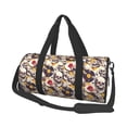 thumbnail image 1 of Balery lips record rock Skull Bolsa de Gimnasio para Mujeres y Hombres, Bolsa de Viaje Impermeable, Bolsa de Fin de Semana con Compartimento para Zapatos y Bolsillo Húmedo, 1 of 6