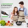 thumbnail image 4 of Nutrichef 4L Electric Frying Pan & 4L Steamer  Multifunctional Portable 1000W Non-Stick Pot for Cooking  Durable Heat Safe Handle  Touch Control Panel  Electric Hot Pot  Black, 4 of 7
