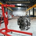 thumbnail image 6 of 4400LBS Engine Hoist, Folding Hydraulic Hoists Cherry Picker, Heavy Duty Engine Crane Lifter, Orange,black,red,yellow, 6 of 7