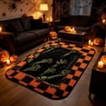 thumbnail image 4 of Zynviq Skeleton Hand Area Rugs 31.5" X 19.7" Halloween Throw Rug Polyester Multicolor Rectangular Washable Small Rug for Dorm, 4 of 8