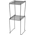 IRIS 12 Inch High Wire Locker Shelf, Black Set of 4