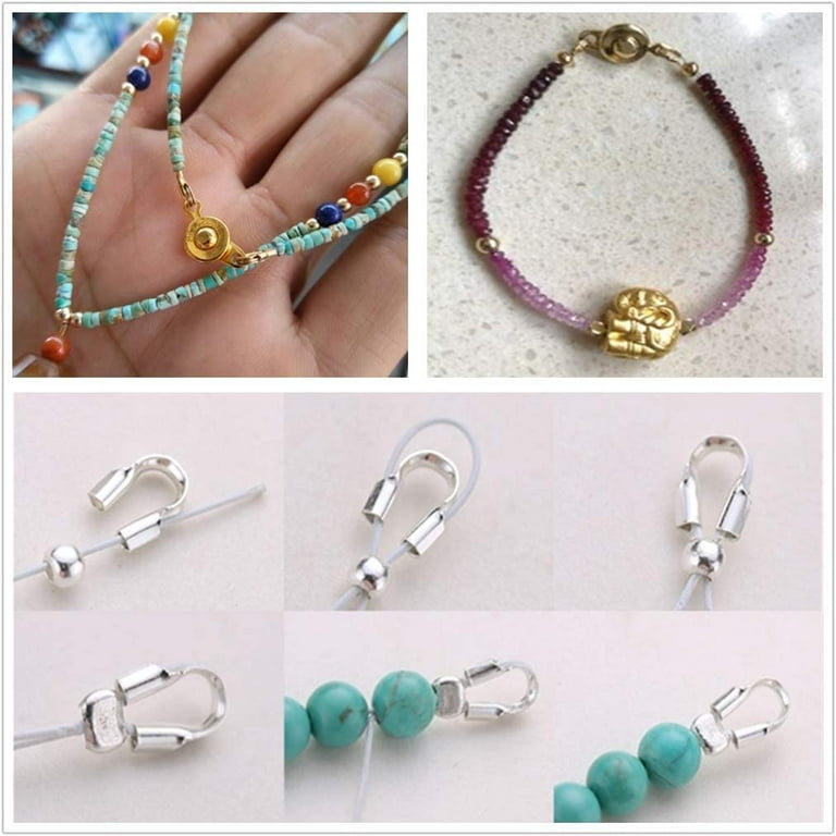 Knot Covers For Jewelry Making SOFPLATE Box 1200Pcs ians Silver