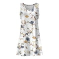thumbnail image 4 of MKLEKYY Trajes De Baño Completo Mujer Womens Summer Dresses 2024 Loose V Neck Sleeveless Swimsuit Coverup With Pockets Floral/Plain/Eyelet, 4 of 4
