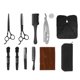 thumbnail image 1 of Kit de tijeras para cortar el pelo, soporte para cortadora, peine, juego de tijeras de peluquería de acero inoxidable para barbería, 1 of 14