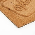 thumbnail image 4 of Natural Coir Door Mat with Non-Slip Backing, Indoor Outdoor Entry Doormat, Debossed Welcome Speech Bubble, 24 in. x 16 in., 4 of 4