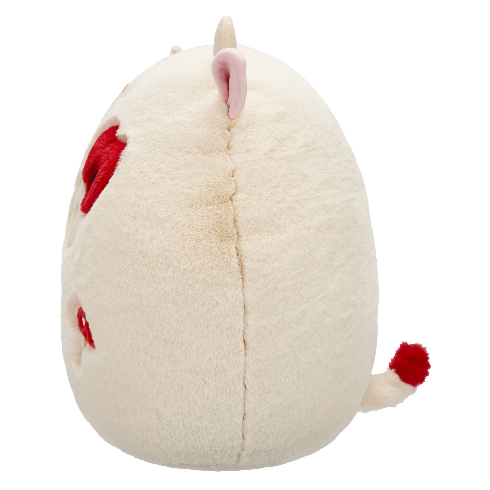 Squishmallows FuzzAMallow Official 16 inch Claudio the White and Red Cow - Child's Ultra Soft Plush Toy
