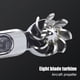 thumbnail image 3 of Luz De Circulación Diurna 1 par de luces de circulación diurna LED para coche con energía eólica DRL (blanco), 3 of 3