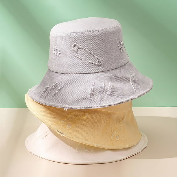 Cheers Unisex Embroidered Pin Pattern Fishman Hat Adjustable Sun