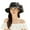 Black, variant on Xinwanna Women Organza Kentucky Sun Hats Wide Brim Flower Church Bridal Hat Beach Derby Hat for Tea Party Wedding (Black)
