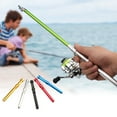 thumbnail image 2 of Portable Mini Carbon Fiber Sea Fishing Rod Detachable Telescopic Ice Raft Fish Pole for Outdoor Travel Fishing - Colorful Aluminum Alloy Handle, 2 of 8
