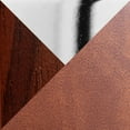 thumbnail image 2 of LumiSource Walnut Wood, Camel PU, Chrome Dahlia Counter Stool - Set of 2, 2 of 8