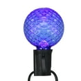 thumbnail image 4 of Northlight LED Faceted G50 Globe Christmas Replacement Bulbs - Multicolor - Pack of 25, 4 of 5