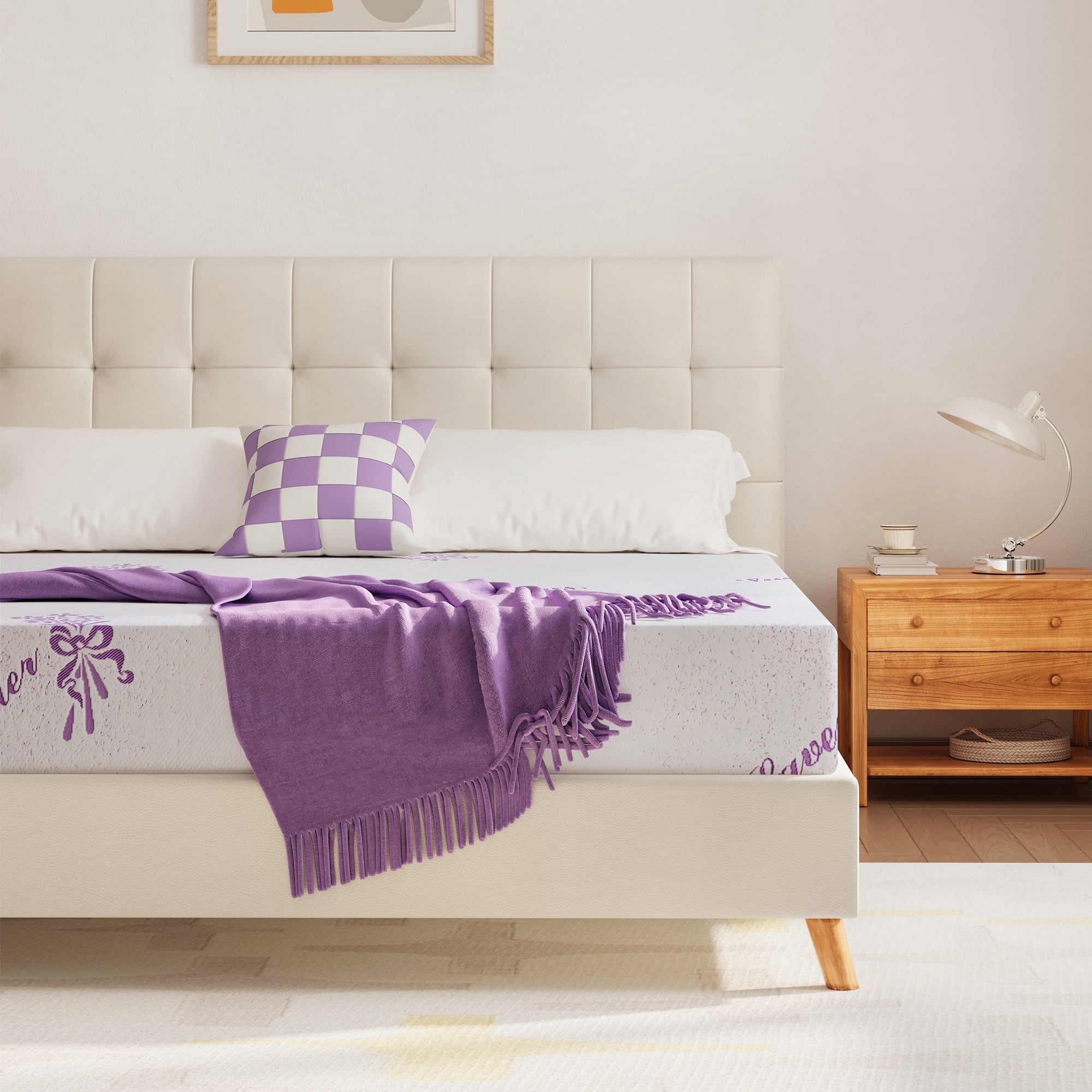 Zinus 8” Spa Sensations Comfort Memory Foam Queen Mattress, Green