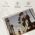 thumbnail image 6 of Elephant Stock Los Angeles Palms Silhouette Wall Art - Horizontal Canvas Wall Art - Living Room Wall Decor - Places Canvas - Brown And Blue Decor - 30" x 20", 6 of 8