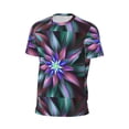 thumbnail image 6 of Wukai Colored Abstract Print Men's Short-Sleeved Mesh T-Shirt,Quick-Dry Short Sleeve Workout T-Shirt-XX-Large, 6 of 8