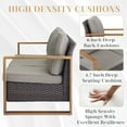 thumbnail image 5 of Bellefurn Wicker Patio Couch Outdoor Sofa,All-Weather Outdoor 3 Seats Couch with 5" Thick Cushions for Outdoor,Garden,Lawn,Backyard, 5 of 9