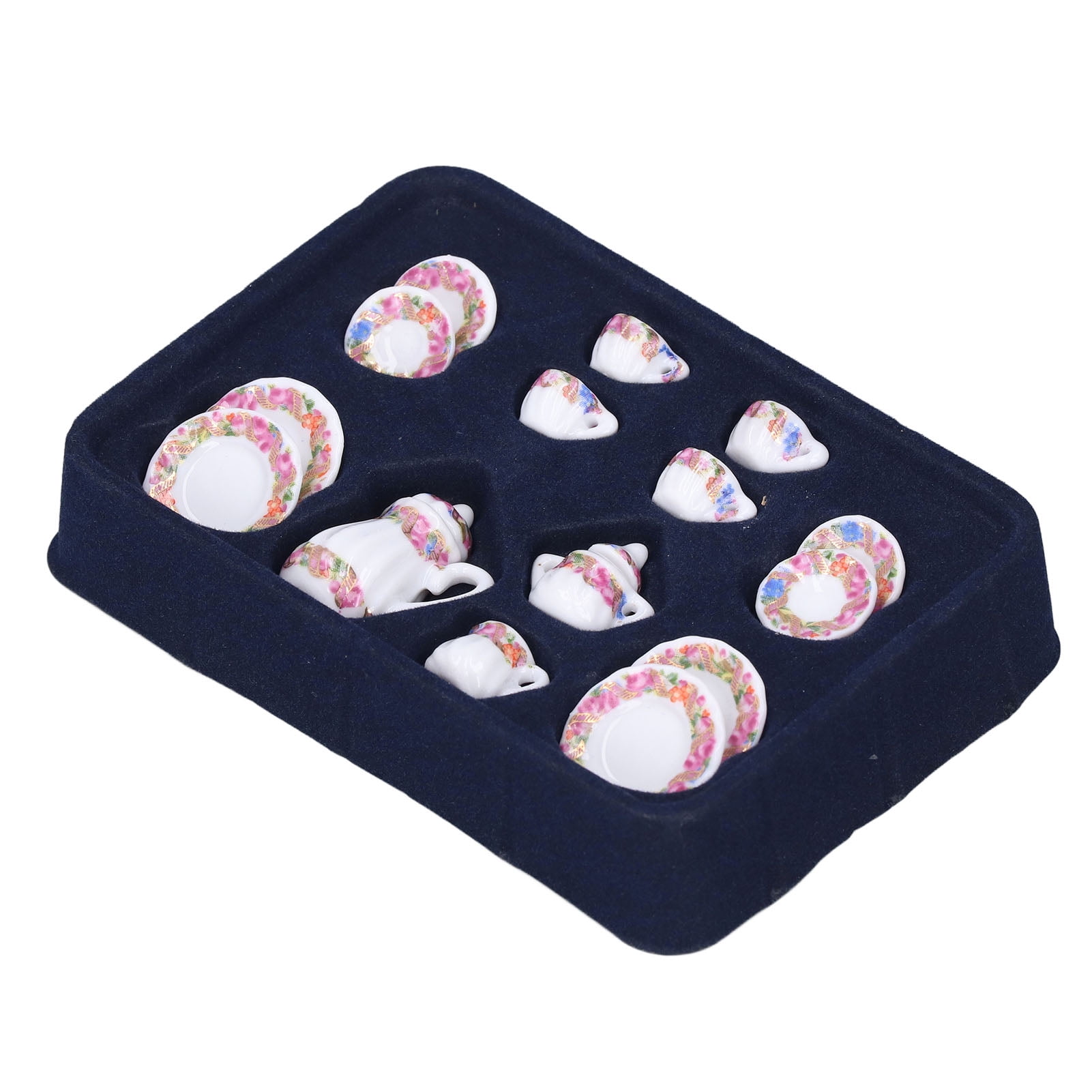 Fyydes Mini Tea Set Toy,Mini Tea Set Model 112 Simulation Life Scene