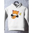 thumbnail image 3 of Cute Pumpkitty Bat Costume Hoodie Toddler -Image by Shutterstock,  4 Toddler, 3 of 4