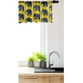 thumbnail image 3 of Ambesonne Animals Window Valance, African Patterns, 42" x 18", Dark Blue Earth Yellow, 3 of 3