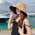 thumbnail image 3 of Chapeau de Pêcheur pour Femmes en Paille - Protection Solaire, Large Bord, 3 of 8