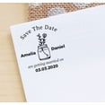 thumbnail image 3 of Printtoo Personalized Violet Self Inking Save The Date Rubber Heavy Duty Stamp Getting Married Round Custom&nbsp;Stamper-40 mm, 3 of 6